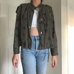 Army jacket with black stars!